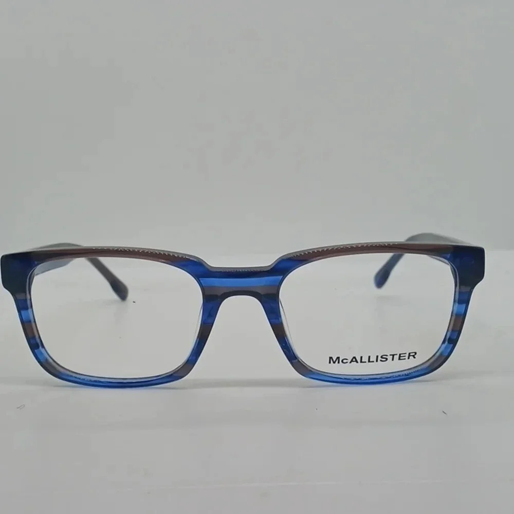 NWT MEN'S MCALLISTER EYEGLASS FRAMES MC4502 BLUE BROWN